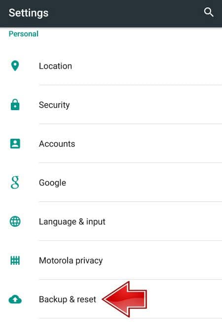 Jak resetovat smartphone Wico Wim