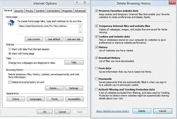 Rychlejší procházení pomocí aplikace Internet Explorer ve Windows 8 4 Vymazat historii, Internet Explorer 10