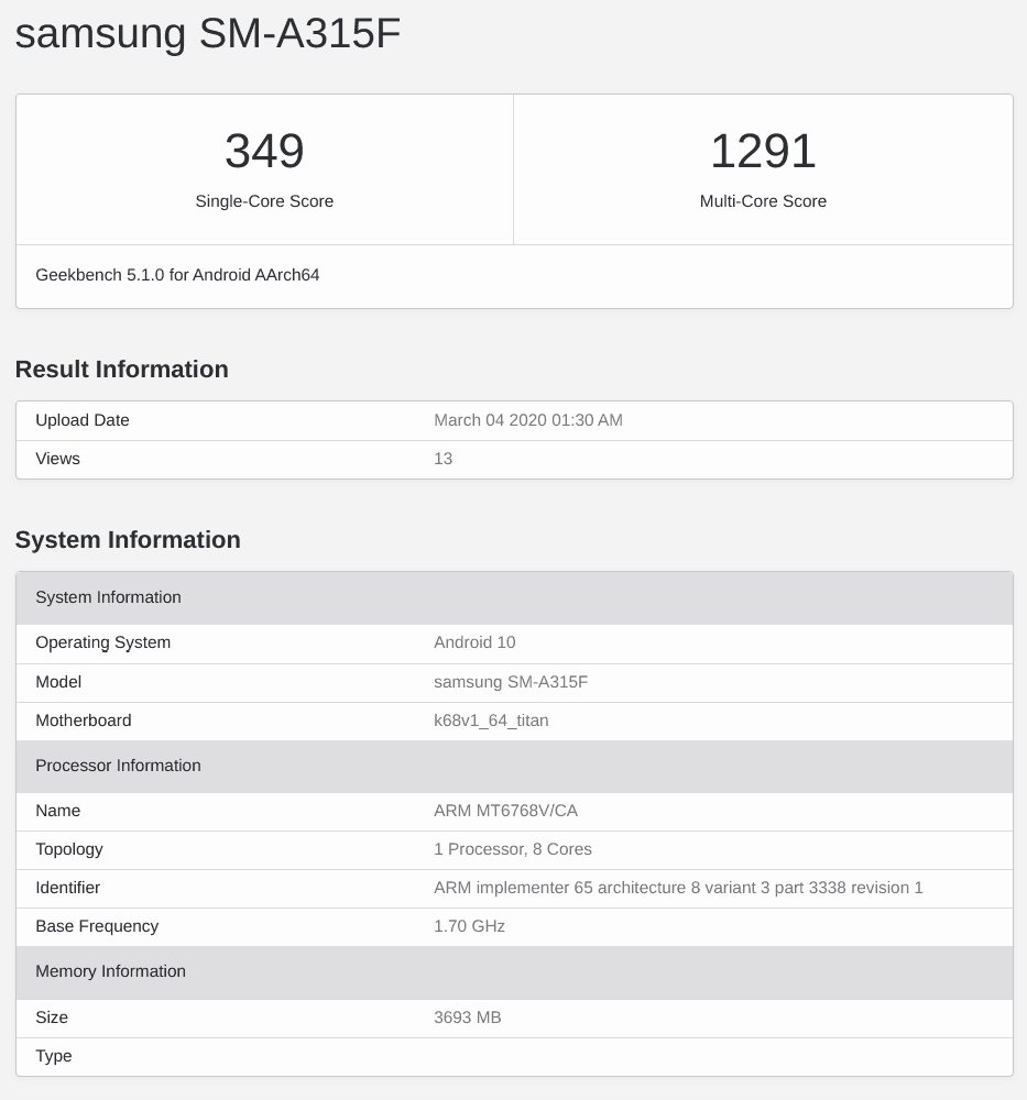 Samsung Galaxy A31 vsadí na procesor MediaTek Samsung Galaxy A31 vsadi na procesor MediaTek