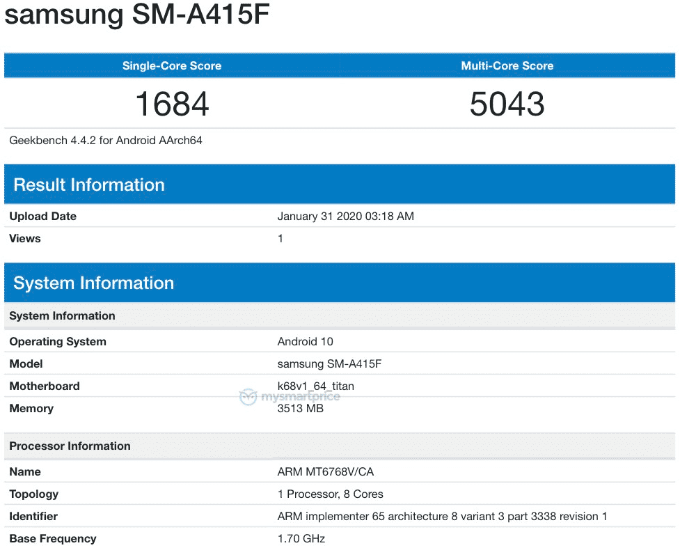 Samsung Galaxy A41 unikl s procesorem MediaTek Samsung Galaxy A41 unikl s procesorem MediaTek