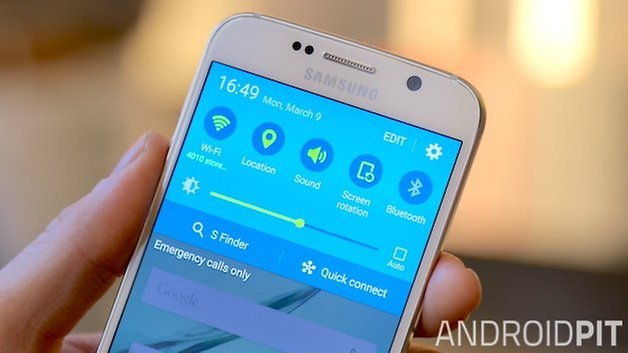 rychlé nastavení pro Samsung Galaxy S6