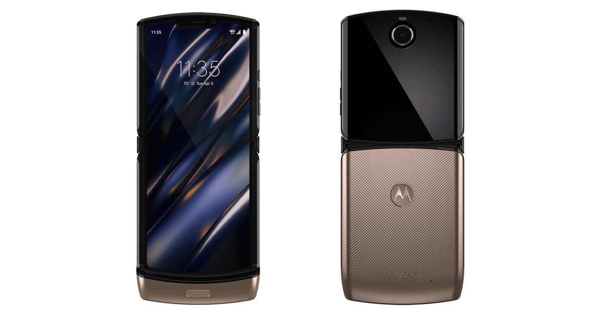 Skládací Razr od společnosti Motorola vypadá ve zlatě ještě krásněji
