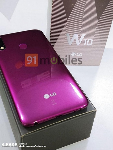 Skutečné fotografie LG W10