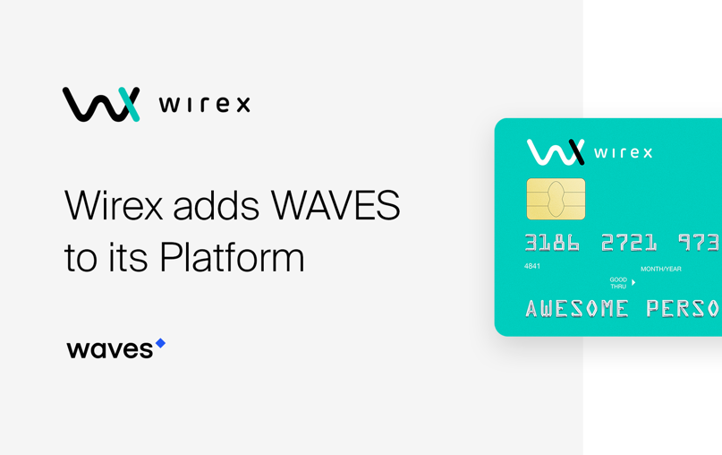 Společnost Wirex přidává na svou platformu WAVES