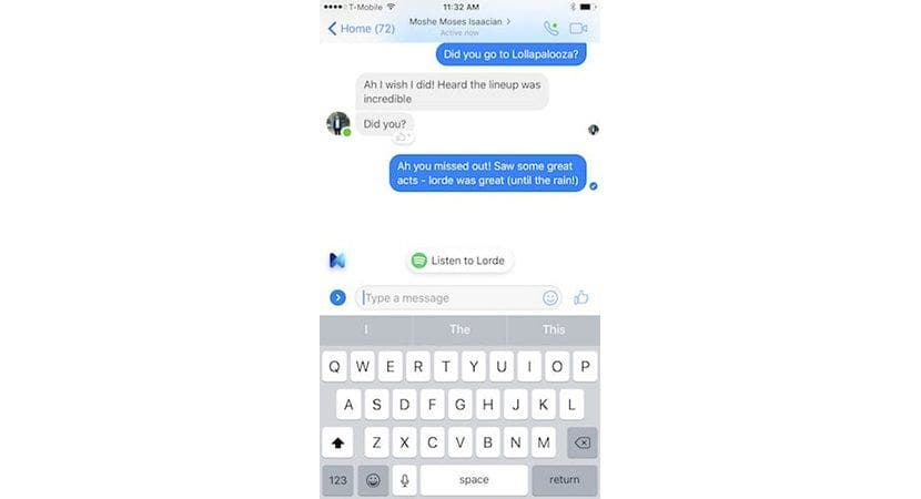 Spotify začne zobrazovat návrhy na základě našich rozhovorů ve službě Facebook Messenger Spotify zacne zobrazovat navrhy na zaklade nasich rozhovoru ve sluzbe