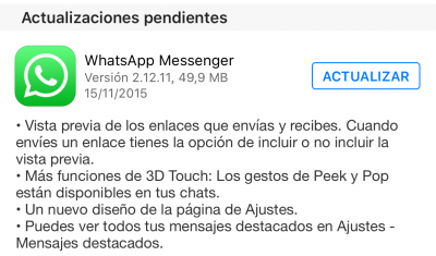 Stáhněte si a zobrazte náhled WhatsApp 2.12.11 pro iOS s 3D Touch 5 Obrázek - Stáhnout a zobrazit náhled WhatsApp 2.12.11 pro iOS s 3D Touch