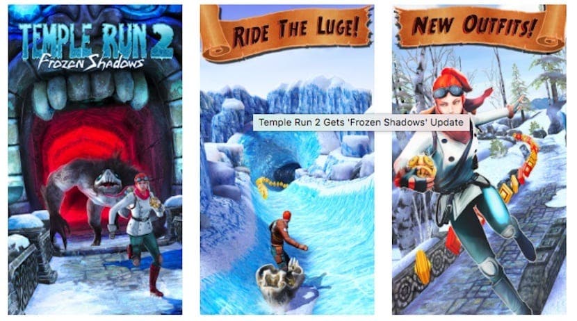 Temple Run 2 přidává rozšíření Frozen Shadows 2 tapınak koşusu 2 donmuş gölgeler