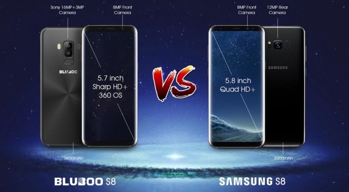 To jsou rozdíly mezi Bluboo S8 a S8 Lite oproti Samsung Galaxy S8 4 Obrázek - Toto jsou rozdíly mezi Bluboo S8 a S8 Lite a Samsung Galaxy S8