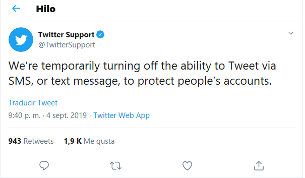 Obrázek - Twitter neumožňuje odesílání tweetů SMS po hacknutí účtu jejího generálního ředitele