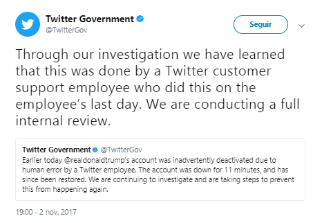Obrázek - Účet Donalda Trumpa na Twitteru byl deaktivován nespokojeným zaměstnancem