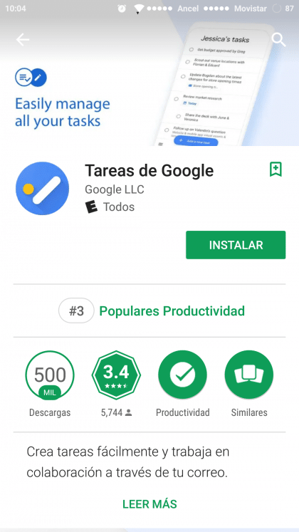 Úkoly Google - nahrát