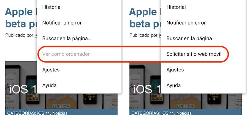 V prohlížeči Chrome je nyní s nejnovější aktualizací možný návrat na zobrazení mobilního webu.