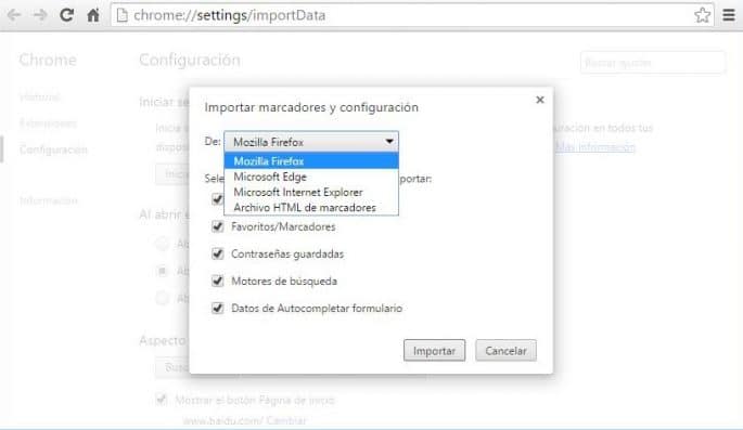 Přesuňte data z Chromu do Firefoxu