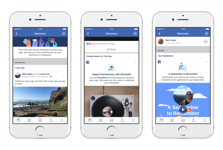 Vzpomínky, nová sekce na Facebooku k zapamatování si minulosti 4 Obrázek - Vzpomínky, nová část Facebooku, která si pamatuje minulost