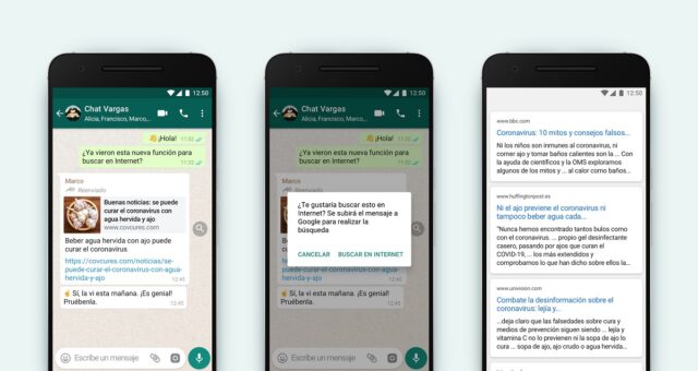 Vyhledejte falešné zprávy na WhatsApp