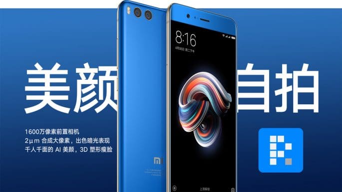 modrá Xiaomi Mi Note 3