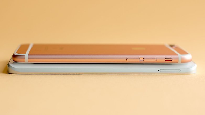 androidpit xiaomi mi5 vs apple iphone 6s tlačítka hlasitosti 2