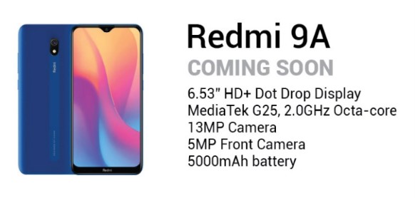 Obrázek - Xiaomi Redmi 9A: Official Features