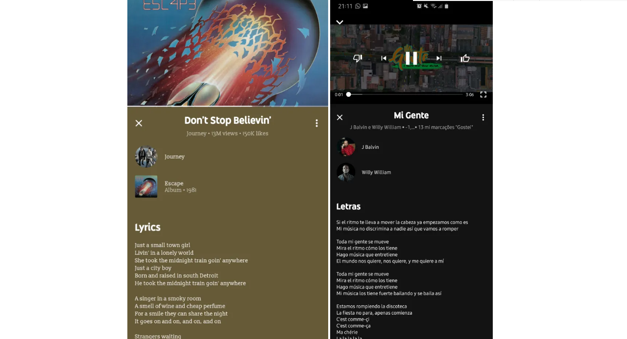 YouTube Music integruje texty písní do aplikace 4 YouTube Music integruje texty písní do aplikace YouTube Music integruje texty pisni do aplikace