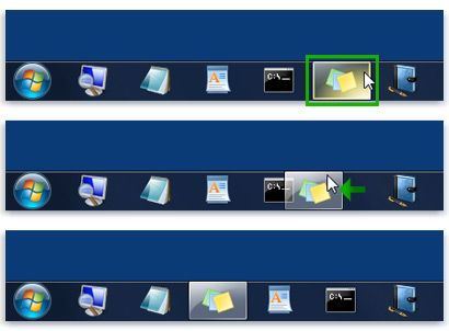 Změňte polohu hlavního panelu ve Windows 7