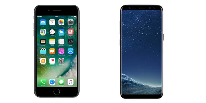 iPhone 7 a Samsung Galaxy S8, nejprodávanější telefony 8 iPhone 7 a Samsung Galaxy S8, nejprodávanější telefony