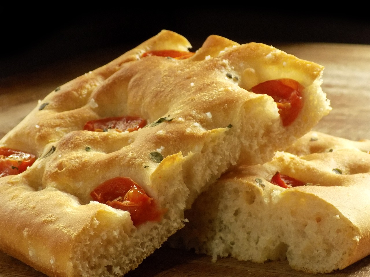 kvásková focaccia