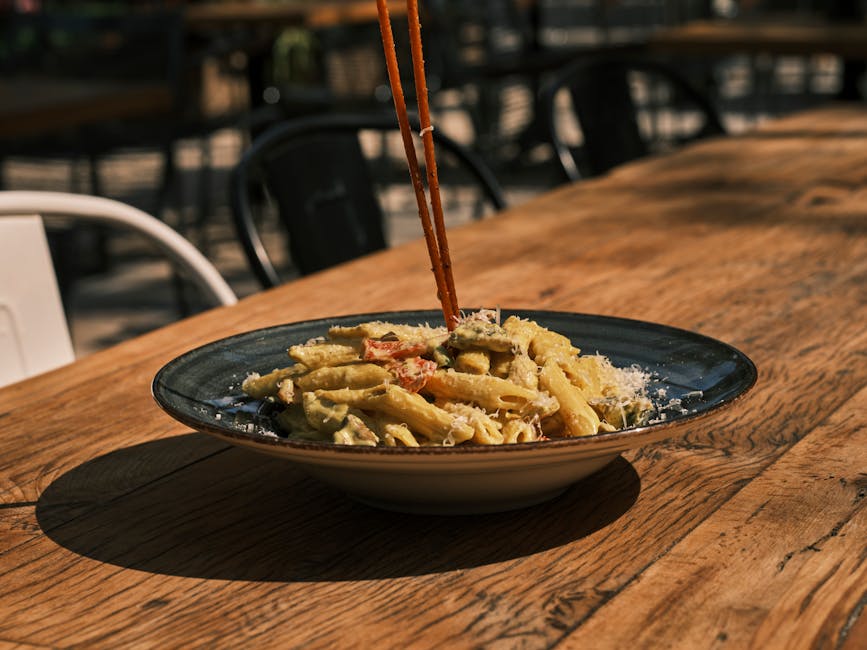penne se smetanovou omáčkou