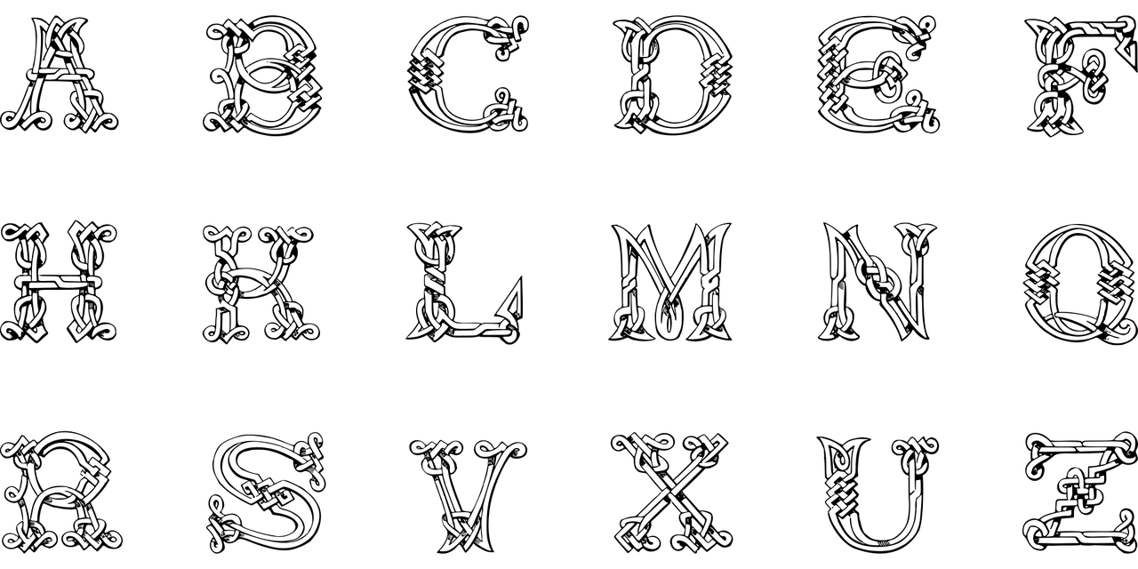 tetování písmo vzory